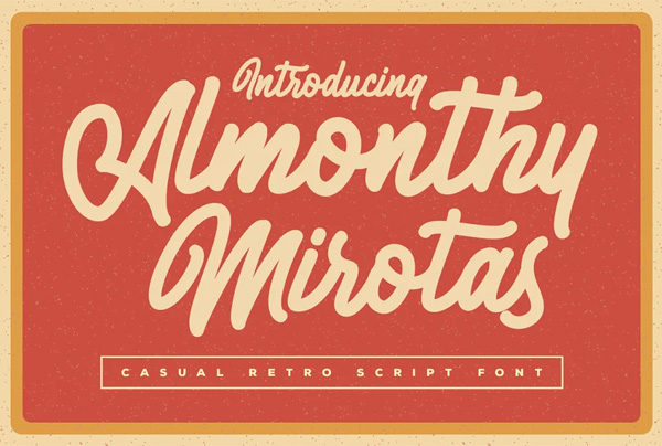 Almonthy Mirotas Monoline Script Free Font Almonthy Mirotas Monoline Script Free Font
