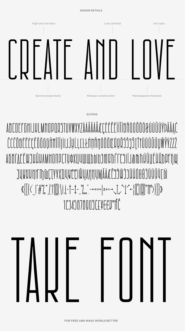 Architectural Condensed Free Font Architectural Condensed Free Font
